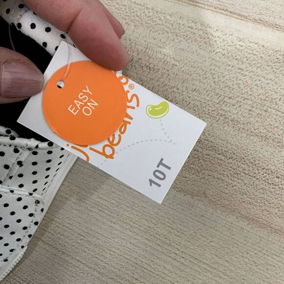 NWT!!! Sz 10T White and Black Polka Dot with Bow - Picture 4 of 4